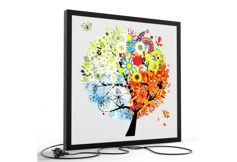 DEQORI LED-Bild 'Saisonale Baumkronen', (1 St), LED Lampe Leuchte Leuchtbild Bild beleuchtet Deckenleuchte Wandlampe von DEQORI