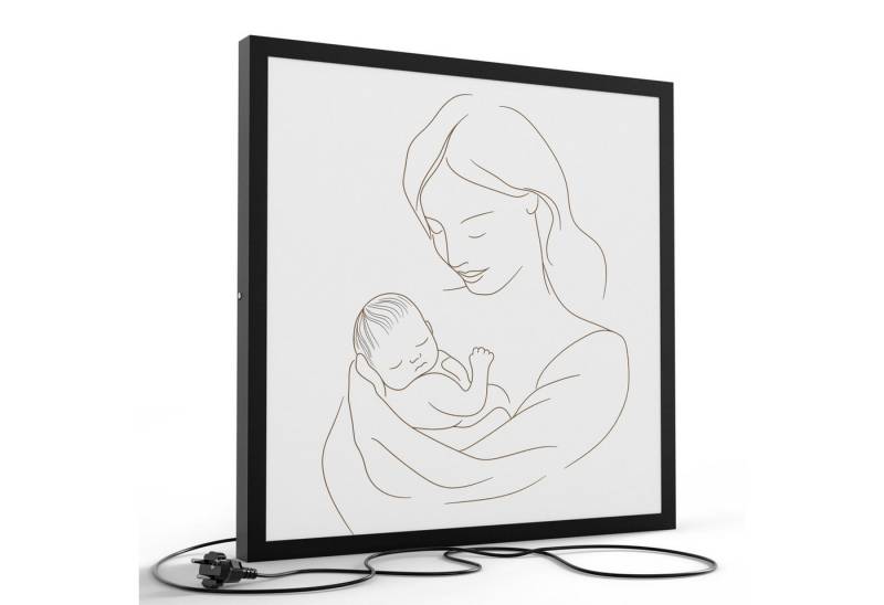 DEQORI LED-Bild 'Spontanverliebt', (1 St), LED Lampe Leuchte Leuchtbild Bild beleuchtet Deckenleuchte Wandlampe von DEQORI