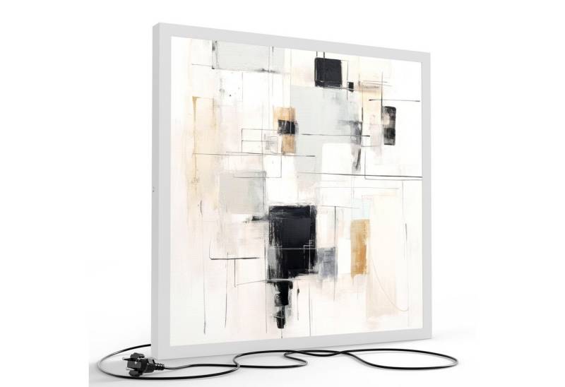 DEQORI LED-Bild 'Stadt der Formen', (1 St), LED Lampe Leuchte Leuchtbild Bild beleuchtet Deckenleuchte Wandlampe von DEQORI