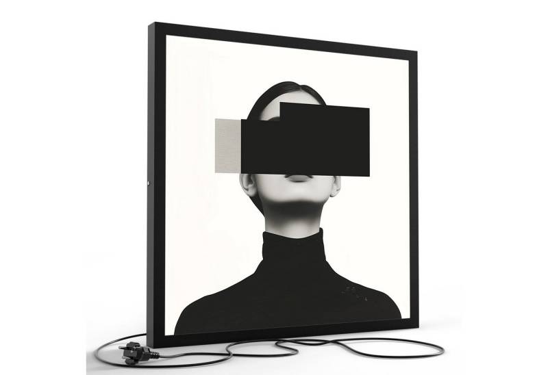 DEQORI LED-Bild 'Stille Maskerade', (1 St), LED Lampe Leuchte Leuchtbild Bild beleuchtet Deckenleuchte Wandlampe von DEQORI