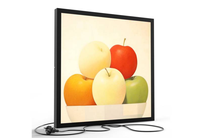 DEQORI LED-Bild 'Stillleben in Farbe', (1 St), LED Lampe Leuchte Leuchtbild Bild beleuchtet Deckenleuchte Wandlampe von DEQORI