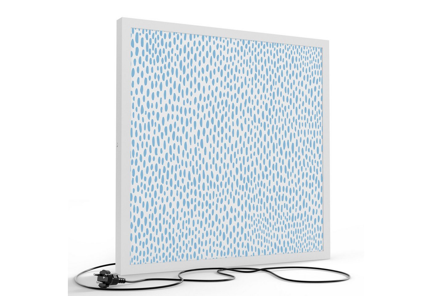 DEQORI LED-Bild 'Tropfentanz in Blau', (1 St), LED Lampe Leuchte Leuchtbild Bild beleuchtet Deckenleuchte Wandlampe von DEQORI