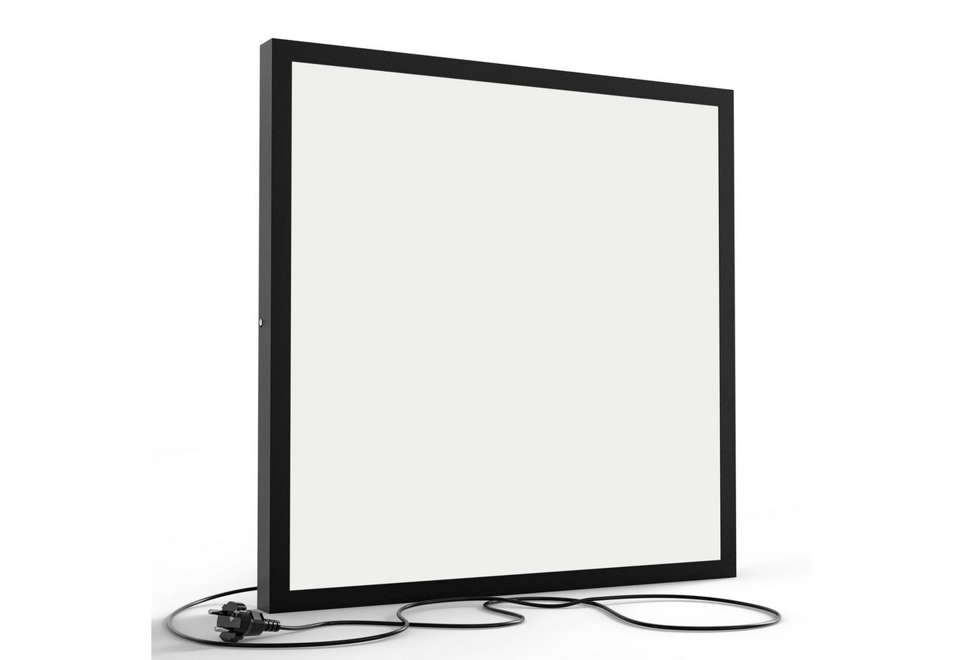 DEQORI LED-Bild 'Unifarben - Hellgrau', (1 St), LED Lampe Leuchte Leuchtbild Bild beleuchtet Deckenleuchte Wandlampe von DEQORI