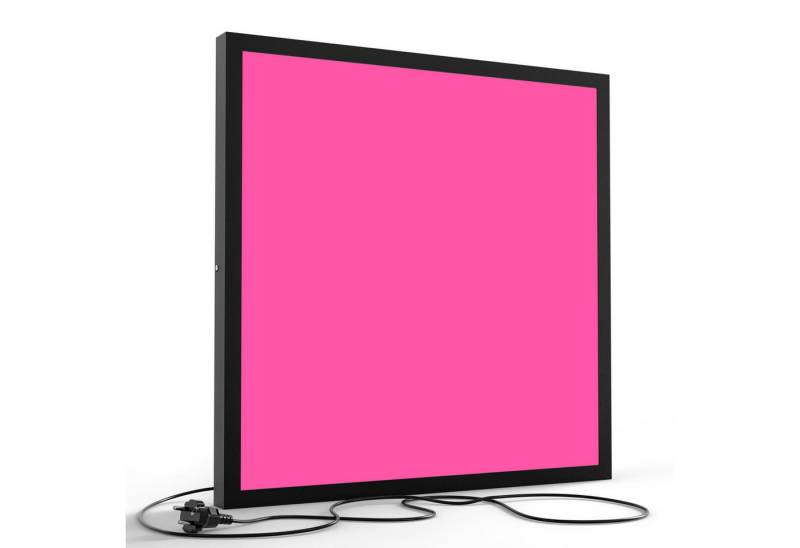 DEQORI LED-Bild 'Unifarben - Rosa', (1 St), LED Lampe Leuchte Leuchtbild Bild beleuchtet Deckenleuchte Wandlampe von DEQORI