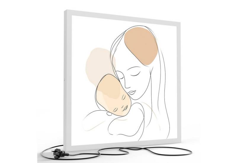 DEQORI LED-Bild 'Urvertrauen', (1 St), LED Lampe Leuchte Leuchtbild Bild beleuchtet Deckenleuchte Wandlampe von DEQORI