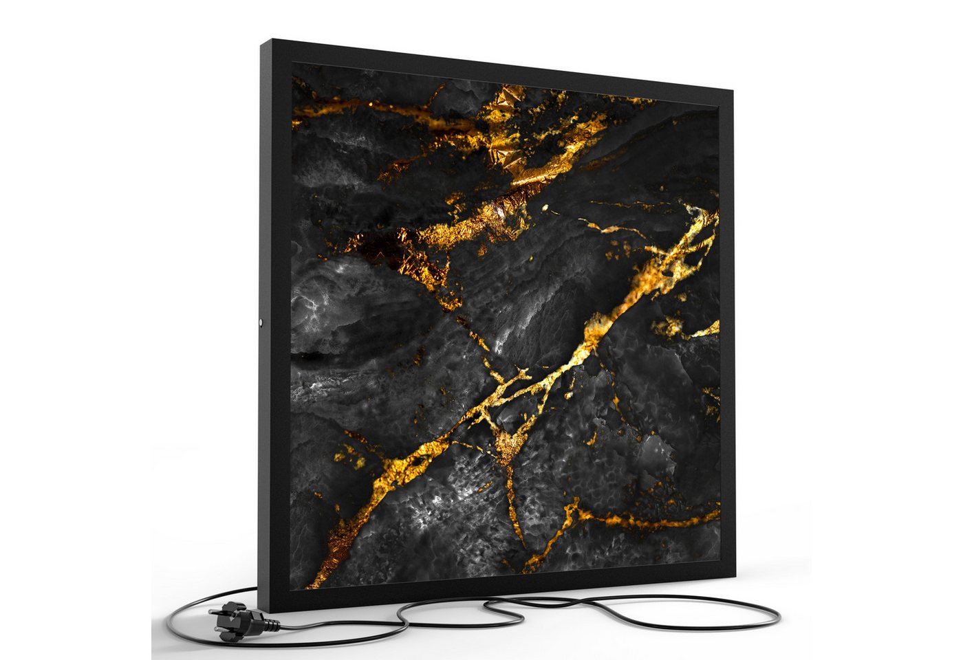 DEQORI LED-Bild 'Veredelter Naturstein', (1 St), LED Lampe Leuchte Leuchtbild Bild beleuchtet Deckenleuchte Wandlampe von DEQORI