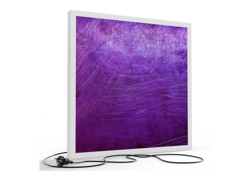 DEQORI LED-Bild 'Violettes Kratzrelief', (1 St), LED Lampe Leuchte Leuchtbild Bild beleuchtet Deckenleuchte Wandlampe von DEQORI