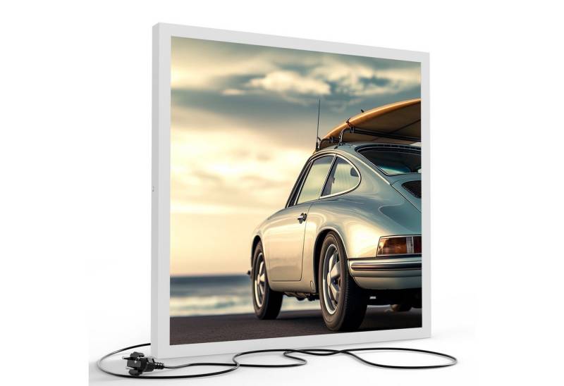 DEQORI LED-Bild 'Wellenjagd im Sonnenlicht', (1 St), LED Lampe Leuchte Leuchtbild Bild beleuchtet Deckenleuchte Wandlampe von DEQORI