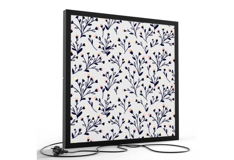 DEQORI LED-Bild 'Zarte Zweige', (1 St), LED Lampe Leuchte Leuchtbild Bild beleuchtet Deckenleuchte Wandlampe von DEQORI