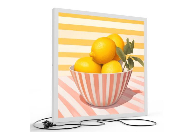 DEQORI LED-Bild 'Zitrus trifft Design', (1 St), LED Lampe Leuchte Leuchtbild Bild beleuchtet Deckenleuchte Wandlampe von DEQORI