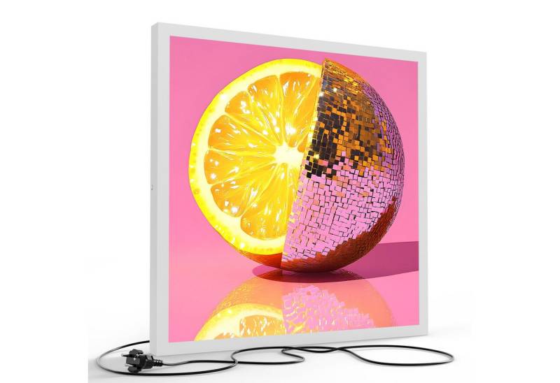 DEQORI LED-Bild 'Zitrusdisco', (1 St), LED Lampe Leuchte Leuchtbild Bild beleuchtet Deckenleuchte Wandlampe von DEQORI