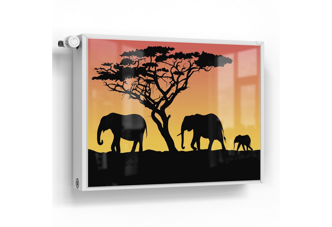 DEQORI Magnetfolie 'Afrikanischer Abend', Heizung Magnetmatte magnetisch Magnetfolie Folie Schutz DEQORI Magnetfolie 'Afrikanischer Abend', Heizung Magnetmatte magnetisch Magnetfolie Folie Schutz von DEQORI