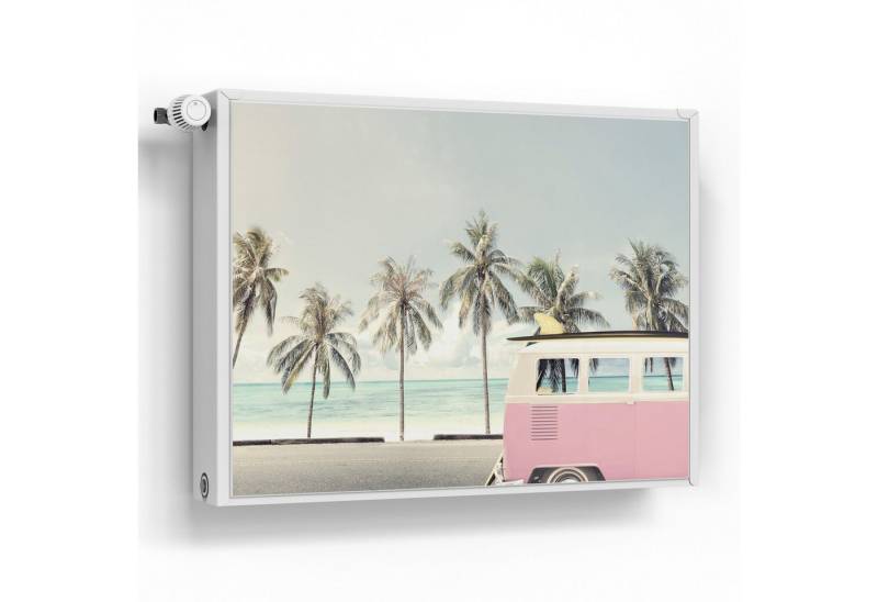 DEQORI Magnetfolie 'Retro Wellenreise', beschreibbar Heizung Magnetmatte magnetisch Magnetfolie von DEQORI