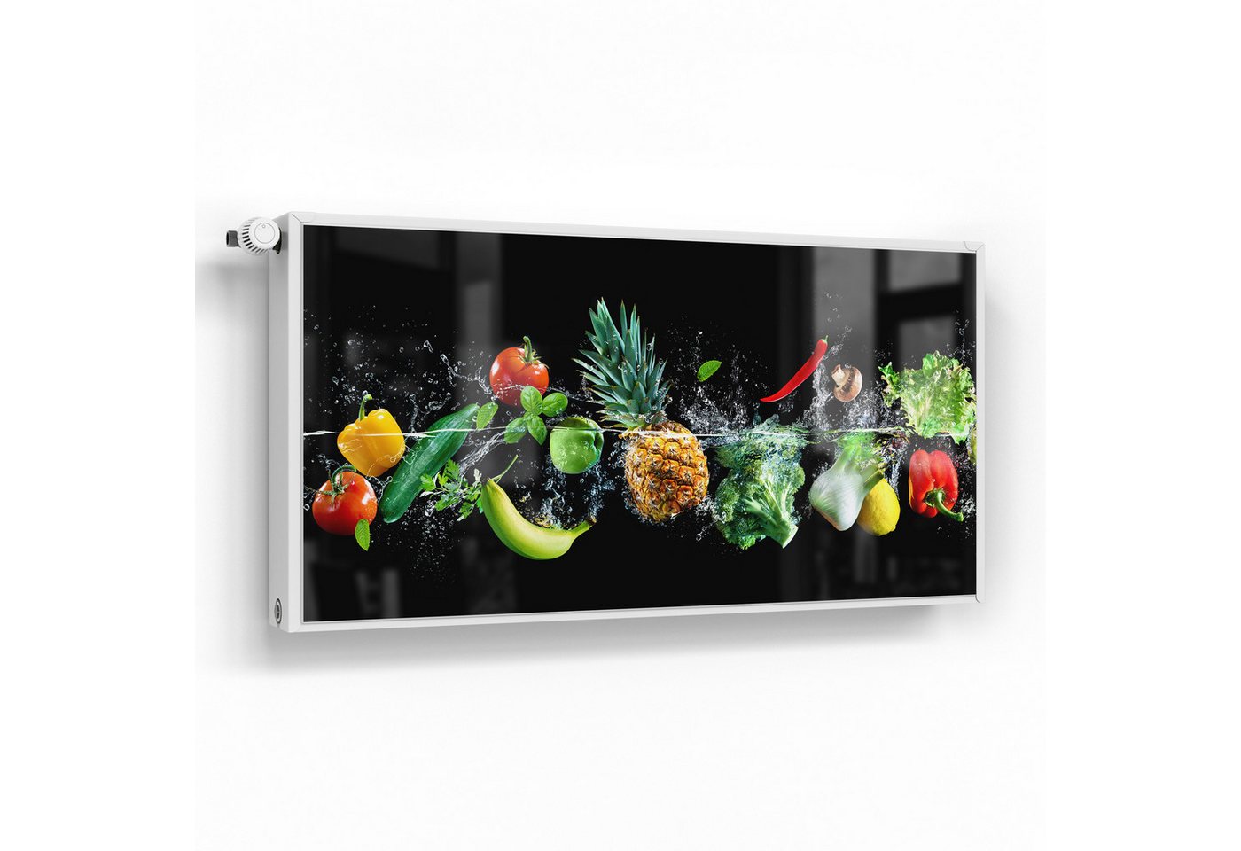 DEQORI Magnetfolie 'Sauberes Obst und Gemüse', Heizung Magnetmatte magnetisch Magnetfolie Folie Schutz von DEQORI