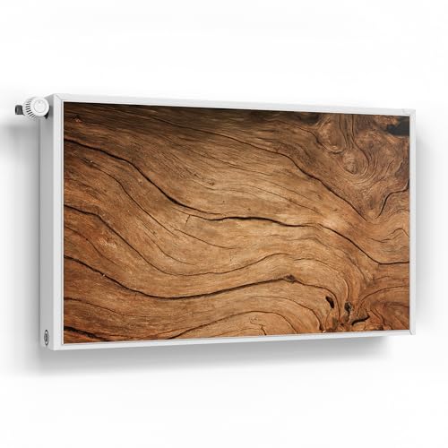 DEQORI Magnetfolie für Heizung 100x60 cm | Motiv Detaillierte Holzmaserung | dekorative Magnetmatte Heizkörper Schutz Verkleidung | Magnet Deko-Folie selbstklebend, magnetisch & wasserabweisend von DEQORI