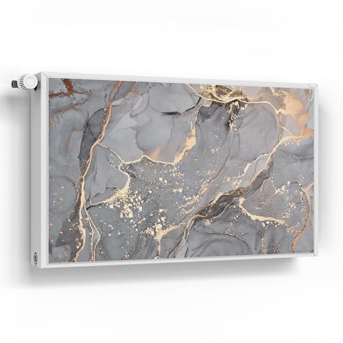 DEQORI Magnetfolie für Heizung 100x60 cm | Motiv Elegantes Marmormuster | dekorative Magnetmatte Heizkörper Schutz Verkleidung | Magnet Deko-Folie selbstklebend, magnetisch & wasserabweisend von DEQORI