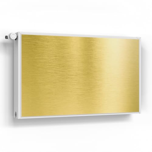 DEQORI Magnetfolie für Heizung 100x60 cm | Motiv Gebürstete Goldoberfläche | dekorative Magnetmatte Heizkörper Schutz Verkleidung | Magnet Deko-Folie selbstklebend, magnetisch & wasserabweisend DEQORI Magnetfolie für Heizung 100x60 cm | Motiv Gebürstete Goldoberfläche | dekorative Magnetmatte Heizkörper Schutz Verkleidung | Magnet Deko-Folie selbstklebend, magnetisch & wasserabweisend von DEQORI