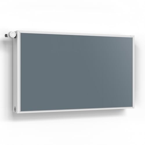 DEQORI Magnetfolie für Heizung 100x60 cm | Unifarben - Dunkelgrau | dekorative Magnetmatte Heizkörper Schutz Verkleidung | Magnet Deko-Folie selbstklebend, magnetisch & wasserabweisend von DEQORI