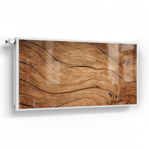 DEQORI Magnetfolie für Heizung 120x60 cm | Motiv Detaillierte Holzmaserung | dekorative Magnetmatte Heizkörper Schutz Verkleidung | Magnet Deko-Folie selbstklebend, magnetisch & beschreibbar von DEQORI