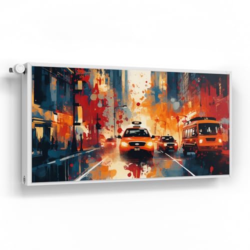 DEQORI Magnetfolie für Heizung 120x60 cm | Motiv Metropolenrausch | dekorative Magnetmatte Heizkörper Schutz Verkleidung | Magnet Deko-Folie selbstklebend, magnetisch & wasserabweisend DEQORI Magnetfolie für Heizung 120x60 cm | Motiv Metropolenrausch | dekorative Magnetmatte Heizkörper Schutz Verkleidung | Magnet Deko-Folie selbstklebend, magnetisch & wasserabweisend von DEQORI