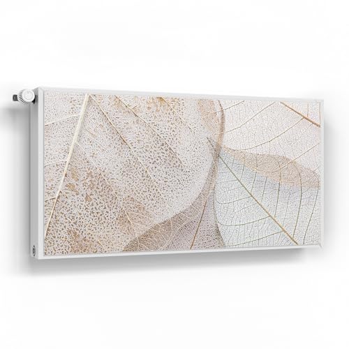 DEQORI Magnetfolie für Heizung 120x60 cm | Motiv Zarte Blattstrukturen | dekorative Magnetmatte Heizkörper Schutz Verkleidung | Magnet Deko-Folie selbstklebend, magnetisch & wasserabweisend von DEQORI