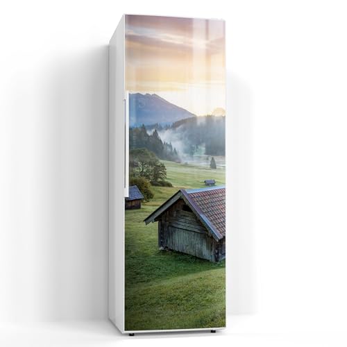 DEQORI Magnetfolie für Kühlschrank 60x180 cm | Motiv Morgen am Geroldsee | dekorative Magnetmatte Gefrierschrank Schutz | Magnet Deko-Folie selbstklebend, magnetisch & beschreibbar von DEQORI