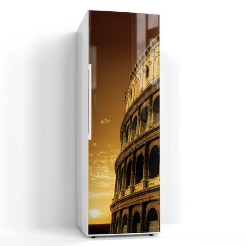 DEQORI Magnetfolie für Kühlschrank 60x180 cm | Motiv Römisches Erbe | dekorative Magnetmatte Gefrierschrank Schutz | Magnet Deko-Folie selbstklebend, magnetisch & beschreibbar von DEQORI