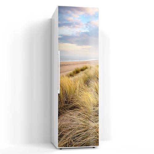 DEQORI Magnetfolie für Kühlschrank 60x200 cm | Motiv Dünen am Meer | dekorative Magnetmatte Gefrierschrank Schutz | Magnet Deko-Folie selbstklebend, magnetisch & wasserabweisend von DEQORI
