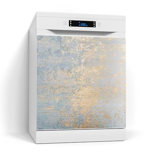 DEQORI Magnetfolie für Spülmaschine 60x60 cm | Motiv Wand mit Gold-Struktur | dekorative Magnetmatte Geschirrspüler Schutz | Magnet Deko-Folie selbstklebend, magnetisch & wasserabweisend DEQORI Magnetfolie für Spülmaschine 60x60 cm | Motiv Wand mit Gold-Struktur | dekorative Magnetmatte Geschirrspüler Schutz | Magnet Deko-Folie selbstklebend, magnetisch & wasserabweisend von DEQORI