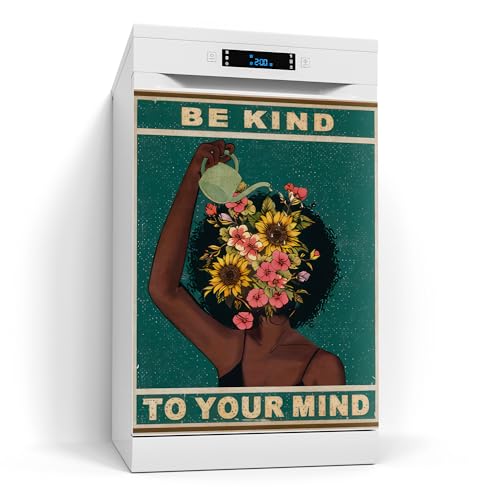 DEQORI Magnetfolie für Spülmaschine 60x80 cm | Motiv Blühe mit Güte | dekorative Magnetmatte Geschirrspüler Schutz | Magnet Deko-Folie selbstklebend, magnetisch & wasserabweisend von DEQORI