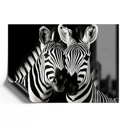 DEQORI Magnetfolie universal 59x42 cm (A2) | Motiv Zebra-Sinfonie | Magnet Magnetmatte Kühlschrank | magnetisch beschreibbar Wochenplaner & Haushaltsplaner | Magnet-Schild Einkaufsliste von DEQORI