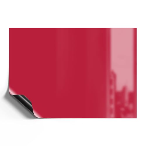 DEQORI Magnetfolie universal 59x42 cm (A2) | Unifarben - Dunkelrot | Magnet Magnetmatte Kühlschrank | magnetisch beschreibbar Wochenplaner & Haushaltsplaner | Magnet-Schild Einkaufsliste von DEQORI