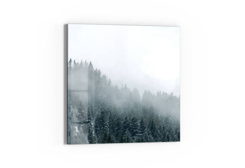DEQORI Magnettafel 'Nebel über Baumwipfeln', Whiteboard Pinnwand beschreibbar von DEQORI