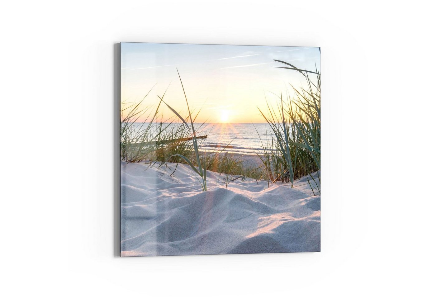 DEQORI Magnettafel 'Ostsee Sonnenuntergang', Whiteboard Pinnwand beschreibbar von DEQORI