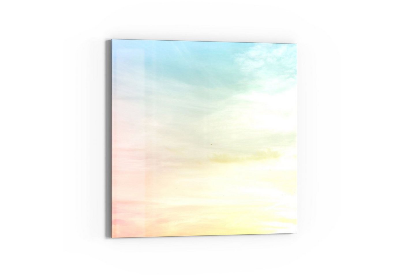 DEQORI Magnettafel 'Pastelliger Himmel', Whiteboard Pinnwand beschreibbar von DEQORI