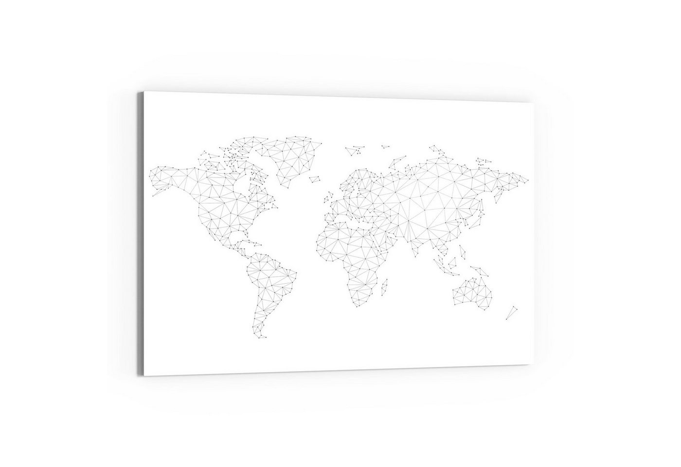 DEQORI Magnettafel 'Vernetzte Welt', Whiteboard Pinnwand beschreibbar von DEQORI