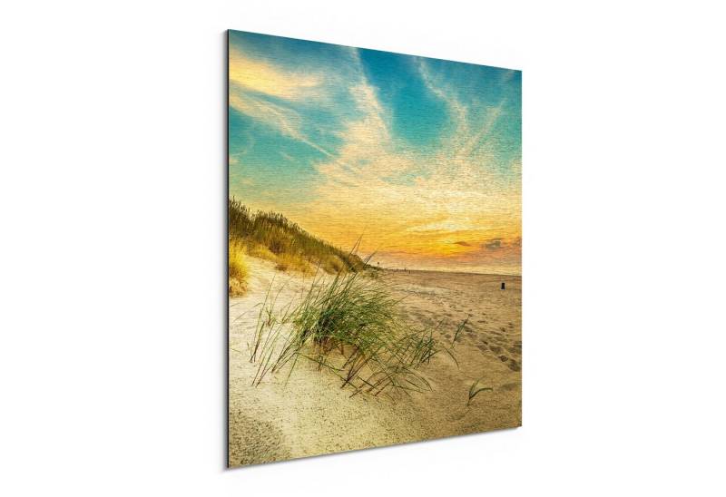 DEQORI Metallbild 'Baltischer Dünenstrand', Alu Dibond Bild Aluminium Aluverbundplatte Design Wandbild Aludibond DEQORI Metallbild 'Baltischer Dünenstrand', Alu Dibond Bild Aluminium Aluverbundplatte Design Wandbild Aludibond von DEQORI