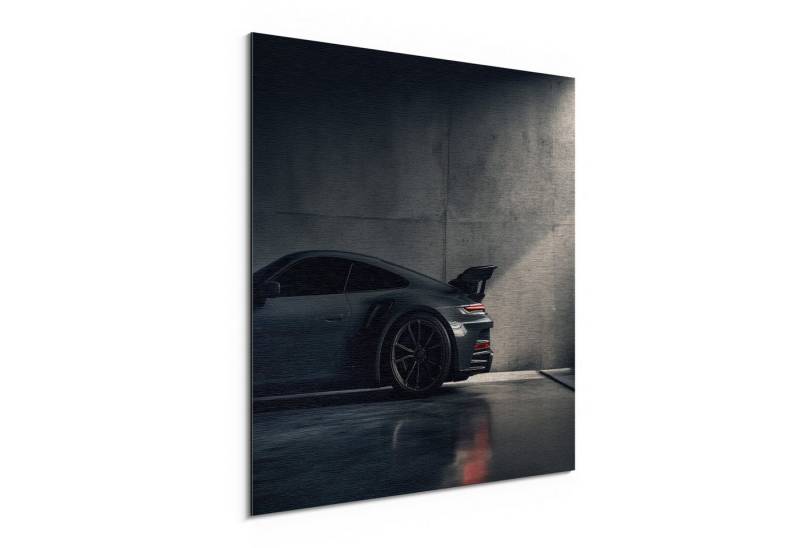 DEQORI Metallbild 'Beton und Benzin', Alu Dibond Bild Aluminium Aluverbundplatte Design Wandbild Aludibond DEQORI Metallbild 'Beton und Benzin', Alu Dibond Bild Aluminium Aluverbundplatte Design Wandbild Aludibond von DEQORI