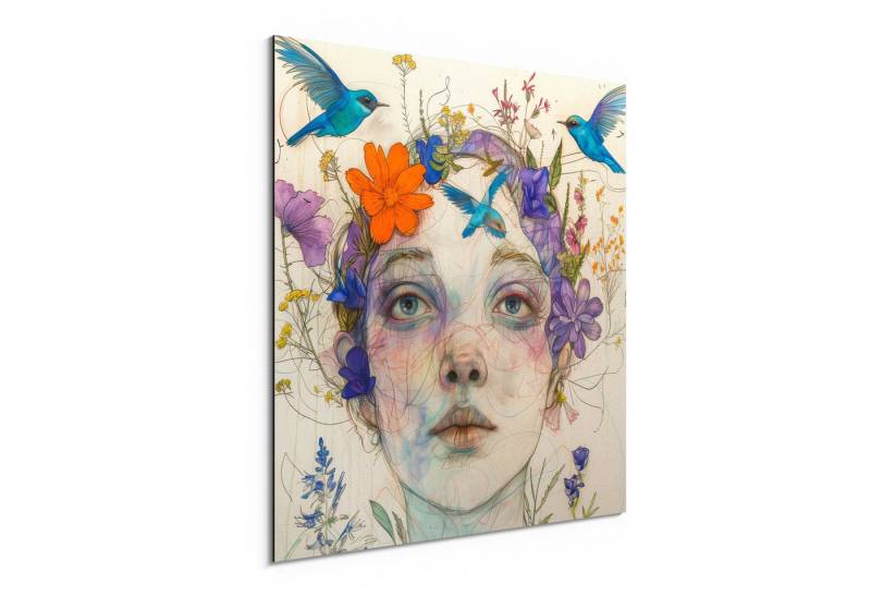 DEQORI Metallbild 'Botin des Lichts', Alu Dibond Bild Aluminium Aluverbundplatte Design Wandbild Aludibond DEQORI Metallbild 'Botin des Lichts', Alu Dibond Bild Aluminium Aluverbundplatte Design Wandbild Aludibond von DEQORI