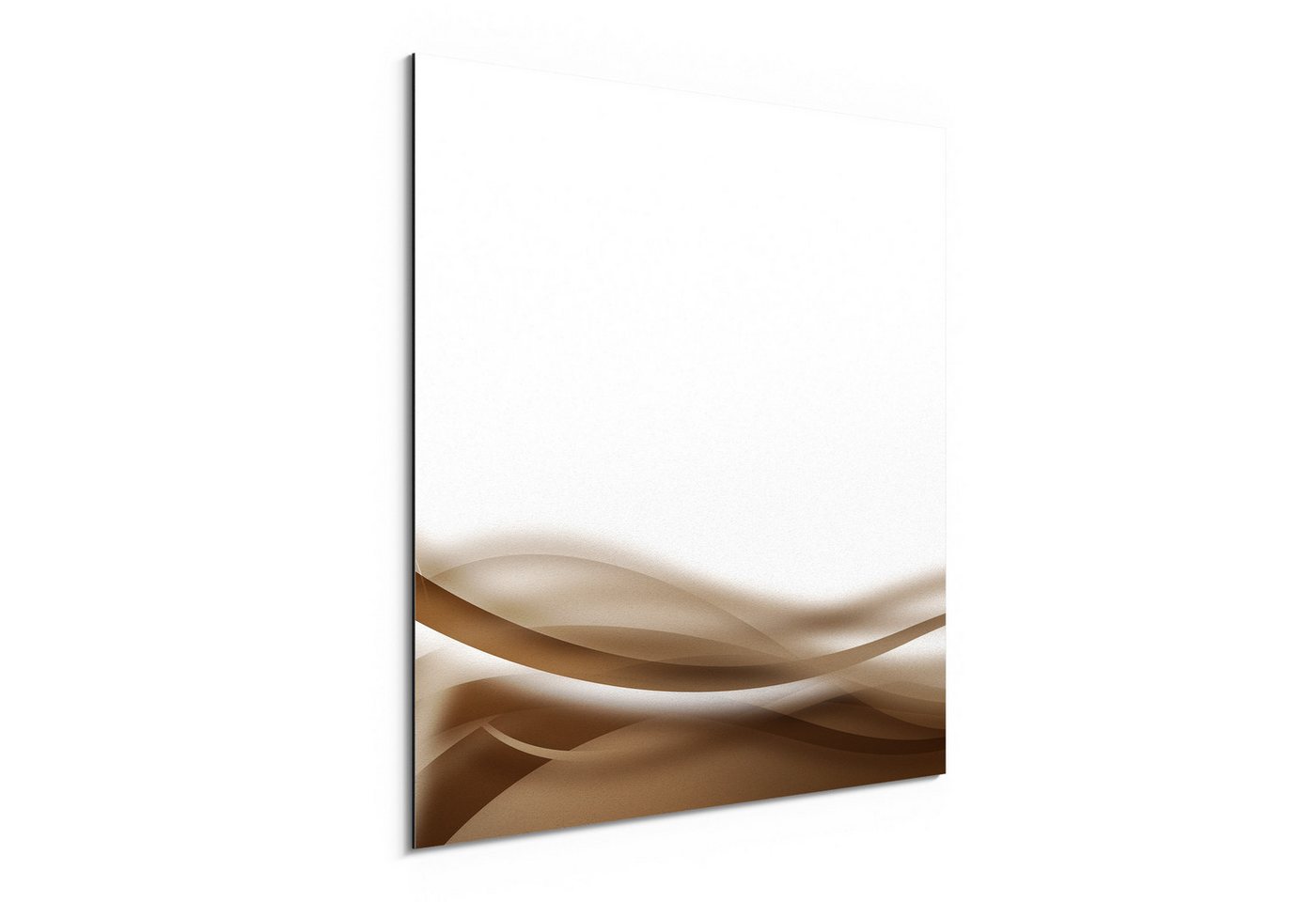 DEQORI Metallbild 'Braun in Bewegung', Alu Dibond Bild Aluminium Aluverbundplatte Design Wandbild Aludibond DEQORI Metallbild 'Braun in Bewegung', Alu Dibond Bild Aluminium Aluverbundplatte Design Wandbild Aludibond von DEQORI