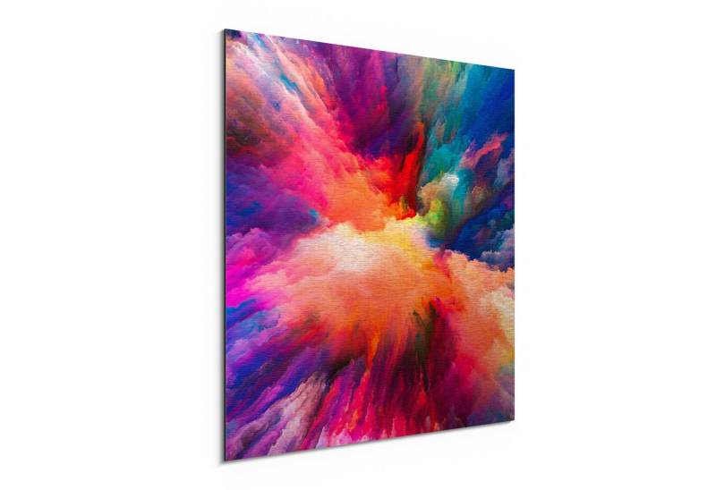 DEQORI Metallbild 'Bunte Farbwolke', Alu Dibond Bild Aluminium Aluverbundplatte Design Wandbild Aludibond DEQORI Metallbild 'Bunte Farbwolke', Alu Dibond Bild Aluminium Aluverbundplatte Design Wandbild Aludibond von DEQORI
