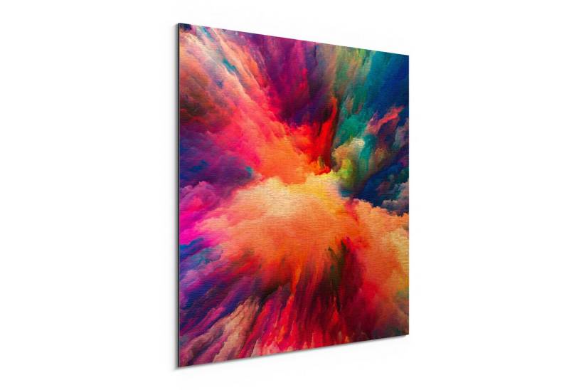 DEQORI Metallbild 'Bunte Farbwolke', Alu Dibond Bild Aluminium Aluverbundplatte Design Wandbild Aludibond DEQORI Metallbild 'Bunte Farbwolke', Alu Dibond Bild Aluminium Aluverbundplatte Design Wandbild Aludibond von DEQORI