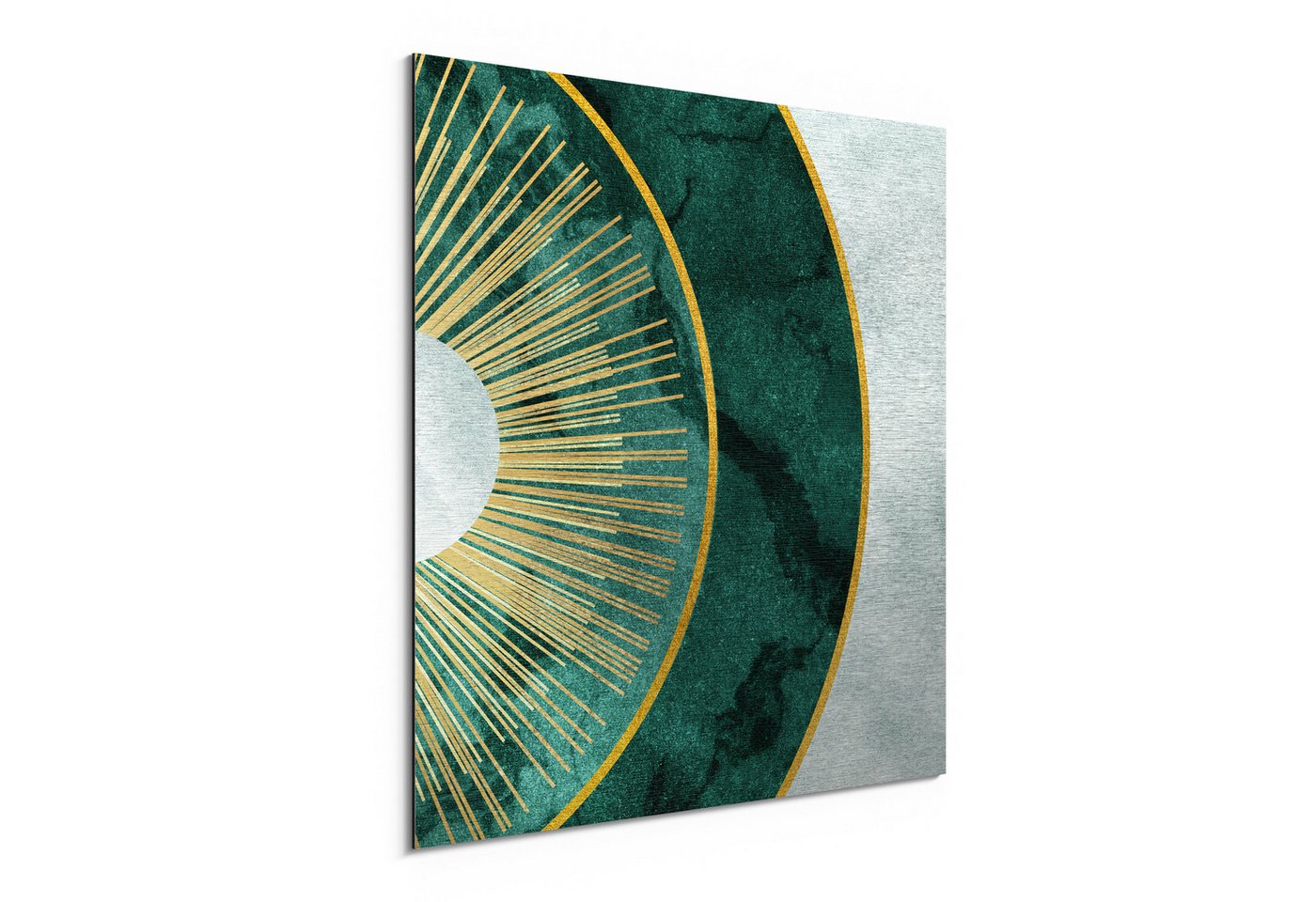 DEQORI Metallbild 'Das Marmorauge', Alu Dibond Bild Aluminium Aluverbundplatte Design Wandbild Aludibond DEQORI Metallbild 'Das Marmorauge', Alu Dibond Bild Aluminium Aluverbundplatte Design Wandbild Aludibond von DEQORI