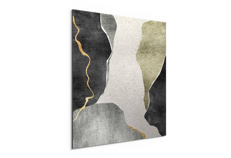 DEQORI Metallbild 'Die Naturtextur', Alu Dibond Bild Aluminium Aluverbundplatte Design Wandbild Aludibond DEQORI Metallbild 'Die Naturtextur', Alu Dibond Bild Aluminium Aluverbundplatte Design Wandbild Aludibond von DEQORI