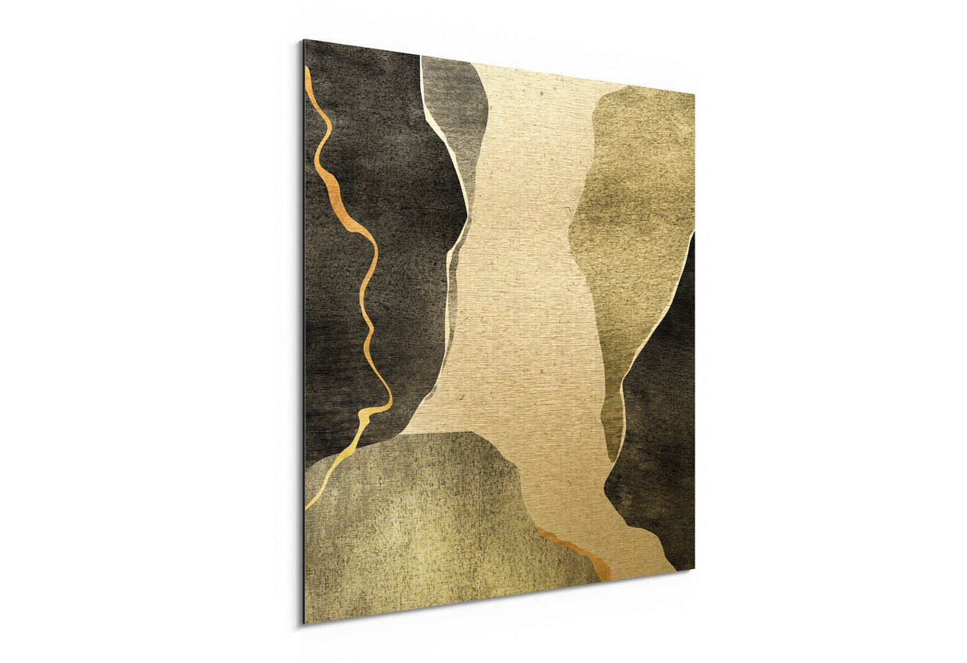 DEQORI Metallbild 'Die Naturtextur', Alu Dibond Bild Aluminium Aluverbundplatte Design Wandbild Aludibond DEQORI Metallbild 'Die Naturtextur', Alu Dibond Bild Aluminium Aluverbundplatte Design Wandbild Aludibond von DEQORI