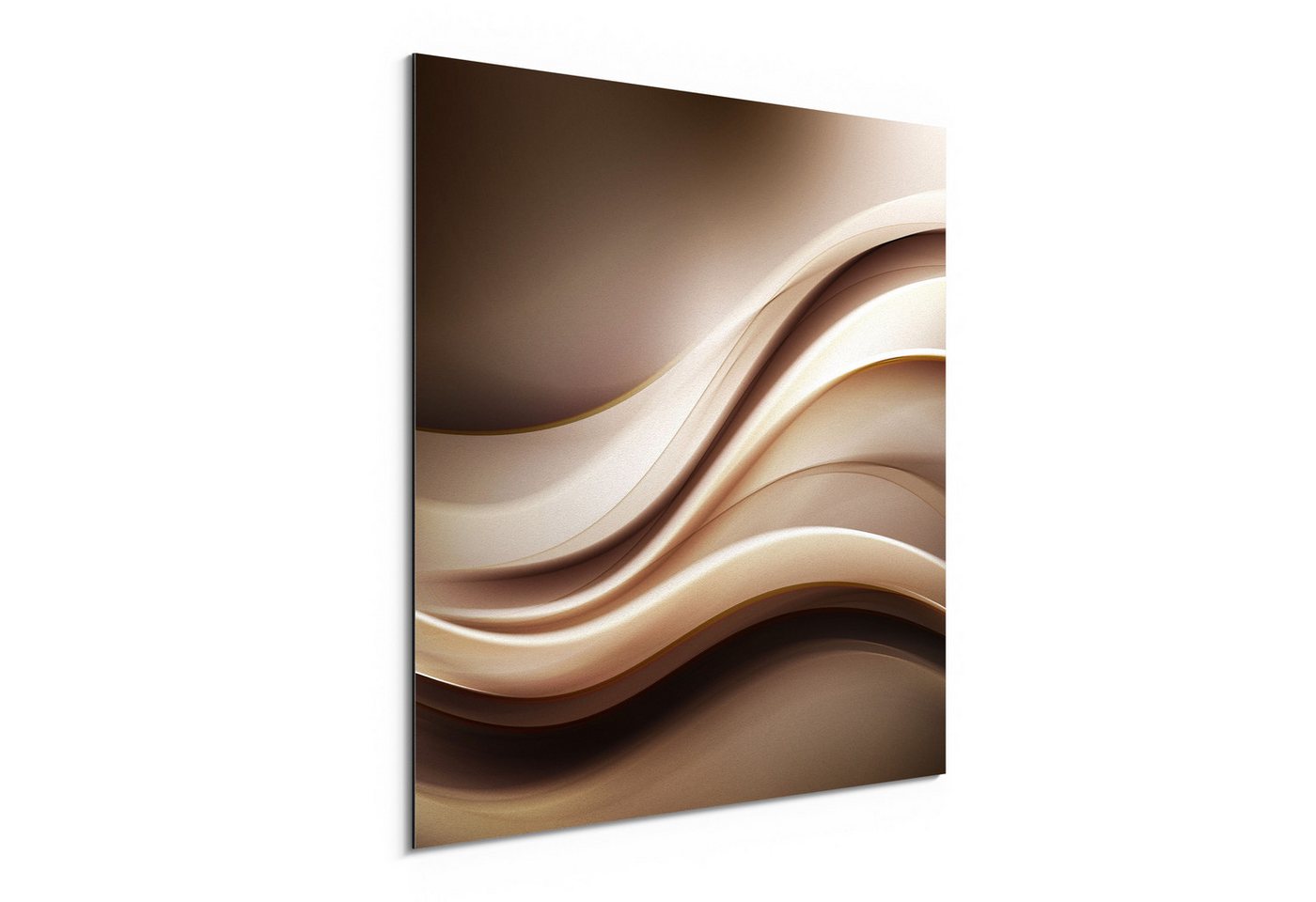 DEQORI Metallbild 'Edelmetallschwingung', Alu Dibond Bild Aluminium Aluverbundplatte Design Wandbild Aludibond DEQORI Metallbild 'Edelmetallschwingung', Alu Dibond Bild Aluminium Aluverbundplatte Design Wandbild Aludibond von DEQORI