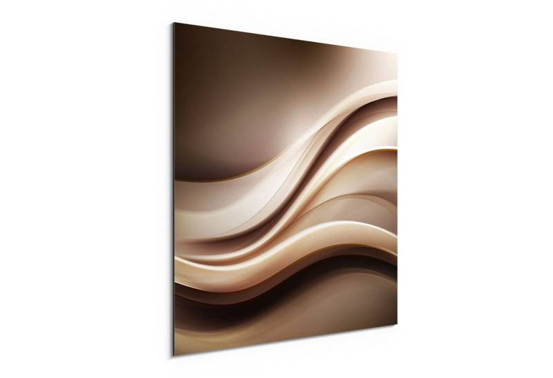 DEQORI Metallbild 'Edelmetallschwingung', Alu Dibond Bild Aluminium Aluverbundplatte Design Wandbild Aludibond DEQORI Metallbild 'Edelmetallschwingung', Alu Dibond Bild Aluminium Aluverbundplatte Design Wandbild Aludibond von DEQORI