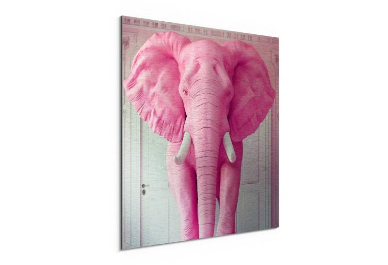DEQORI Metallbild 'Elefant im Raum', Alu Dibond Bild Aluminium Aluverbundplatte Design Wandbild Aludibond DEQORI Metallbild 'Elefant im Raum', Alu Dibond Bild Aluminium Aluverbundplatte Design Wandbild Aludibond von DEQORI