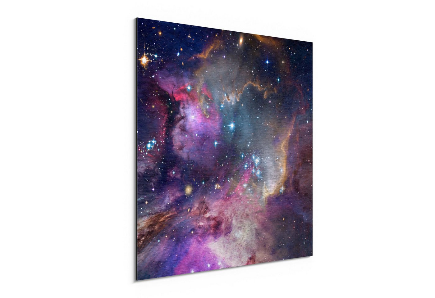 DEQORI Metallbild 'Farbenfrohe Galaxie', Alu Dibond Bild Aluminium Aluverbundplatte Design Wandbild Aludibond DEQORI Metallbild 'Farbenfrohe Galaxie', Alu Dibond Bild Aluminium Aluverbundplatte Design Wandbild Aludibond von DEQORI