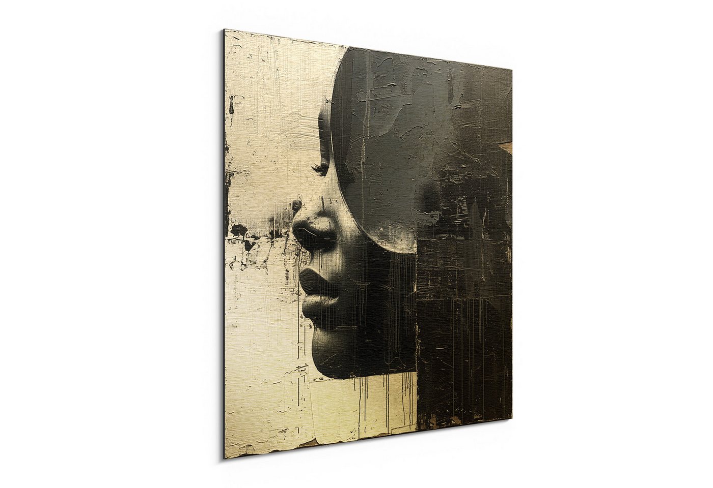 DEQORI Metallbild 'Fragmentierte Stille', Alu Dibond Bild Aluminium Aluverbundplatte Design Wandbild Aludibond DEQORI Metallbild 'Fragmentierte Stille', Alu Dibond Bild Aluminium Aluverbundplatte Design Wandbild Aludibond von DEQORI